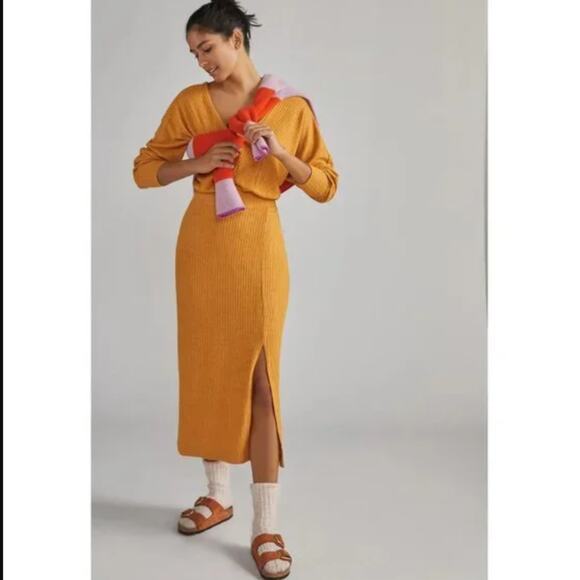 Anthropologie Honey Barre Midi Dress - Small - New - Picture 2 of 4